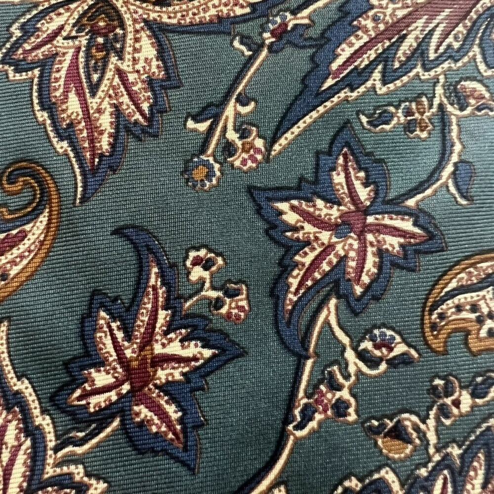 Christian Dior Monsieur Necktie Unisex Muted Multicolor Floral 100% Silk - Picture 3 of 7
